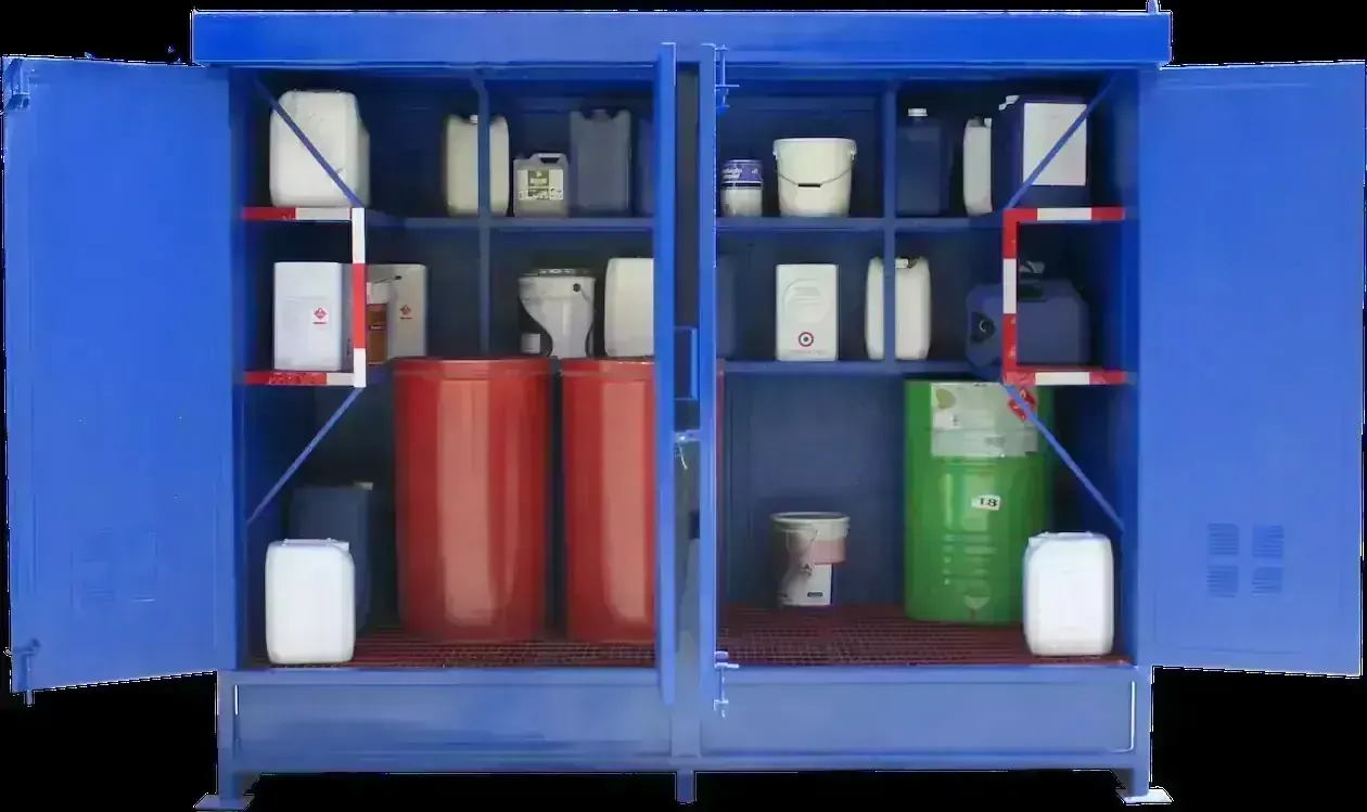 Bodega de almacenamiento de residuos peligrosos